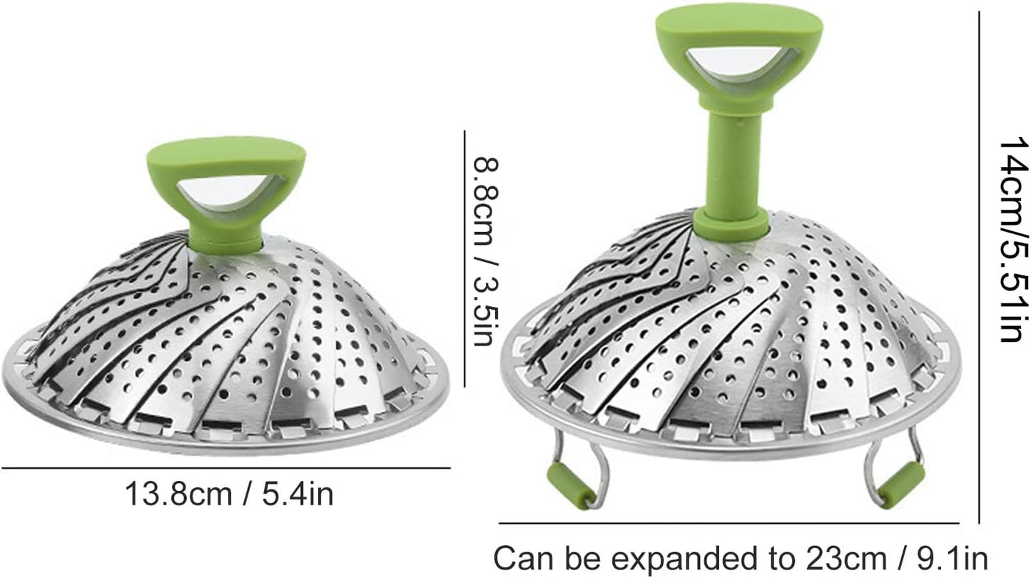 🔥Limited time 50% OFF — Stainless Steel Collapsible Vegetable Steamer Basket