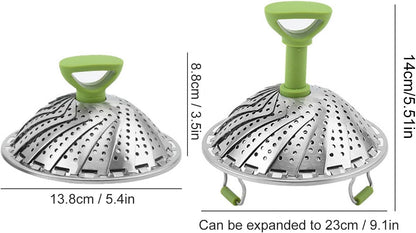 🔥Limited time 50% OFF — Stainless Steel Collapsible Vegetable Steamer Basket