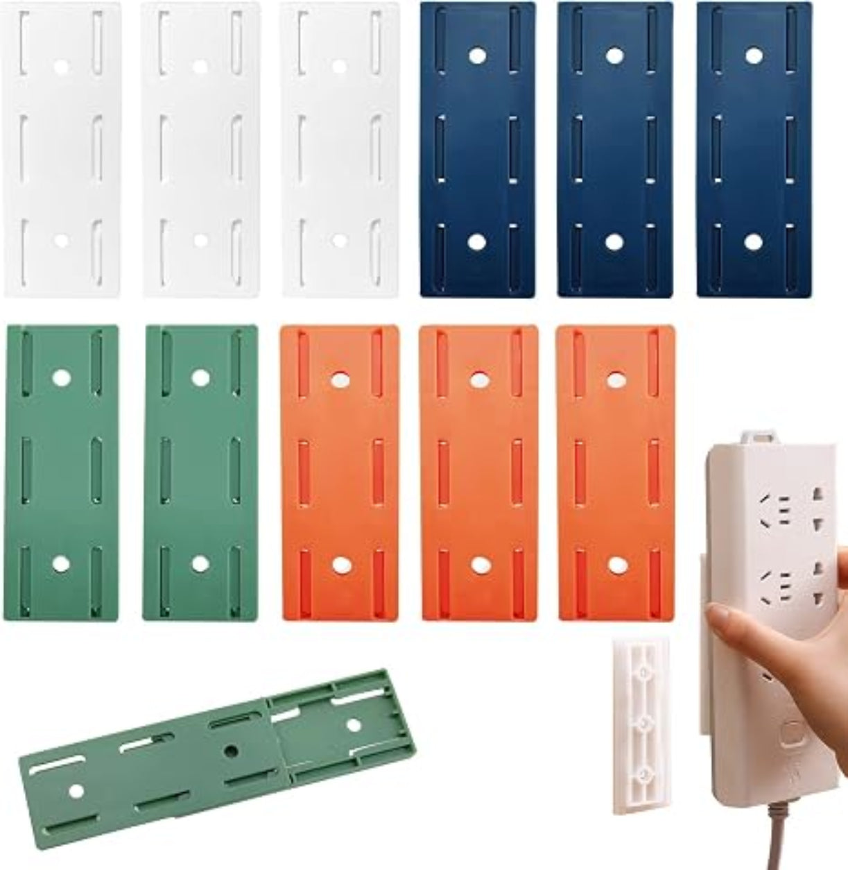 🔥Hot Sale 50% OFF🔥No-Drill Multi-Purpose Power Strip Holder