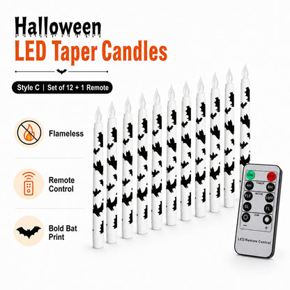 💥 60% OFF ⭐Spooky Bat Candles That Glow Like Real Flames — Without the Fire 🕯️