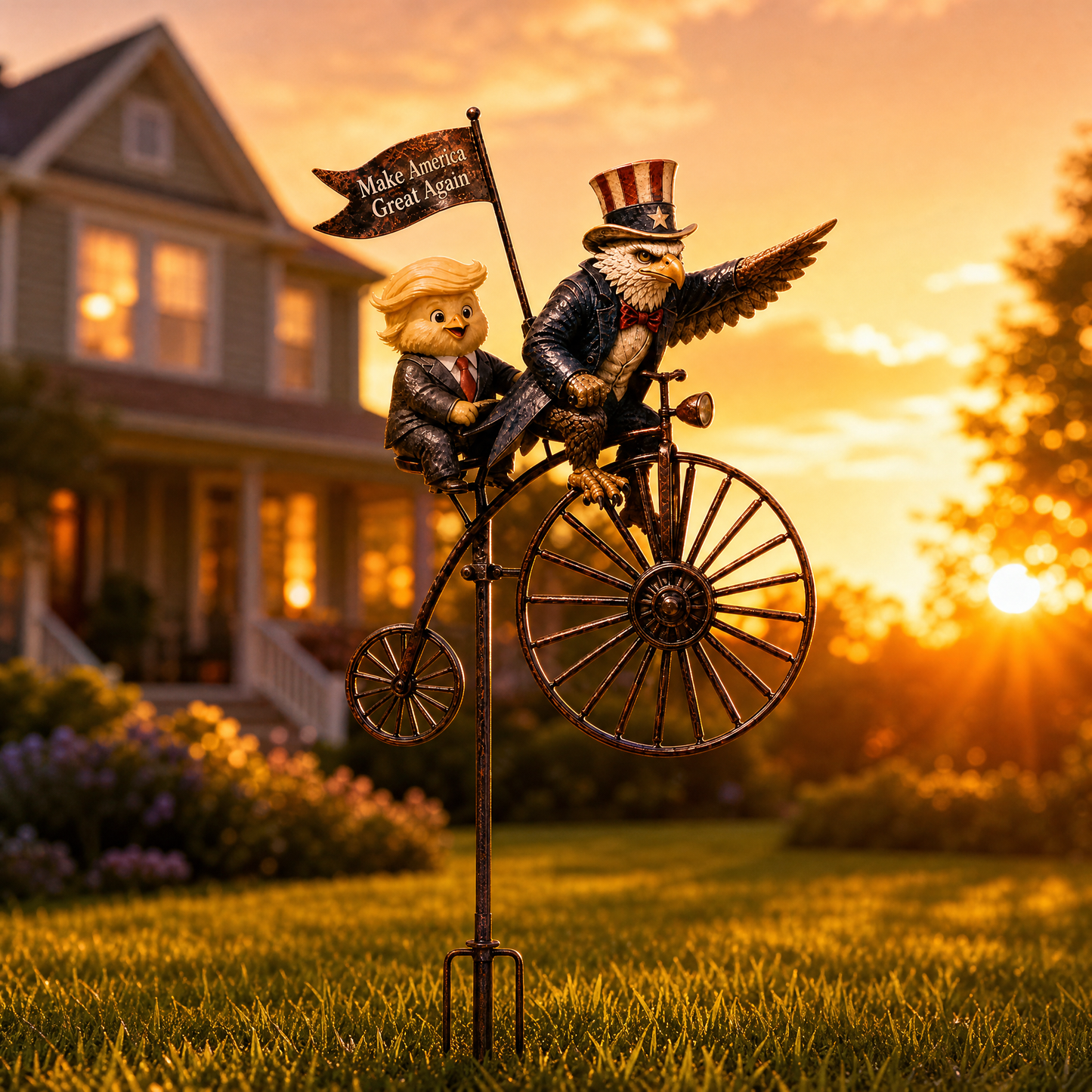 Make America Great Again Garden Windmill Decoration Ornaments