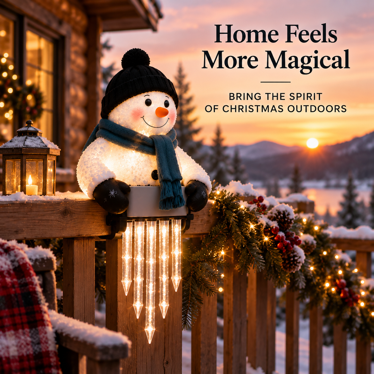 🎄🎁Xmas Discount: 50% OFF - WinterGlow Icicle Light Decor ⛄