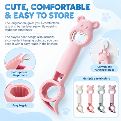 🔥 Limited-time 50% off —4-in-1 Bear Bottle &amp; Jar Opener 🐻✨