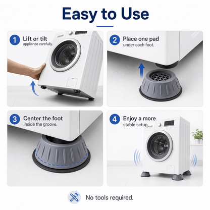 Anti-Vibration Washing Machine Foot Pads