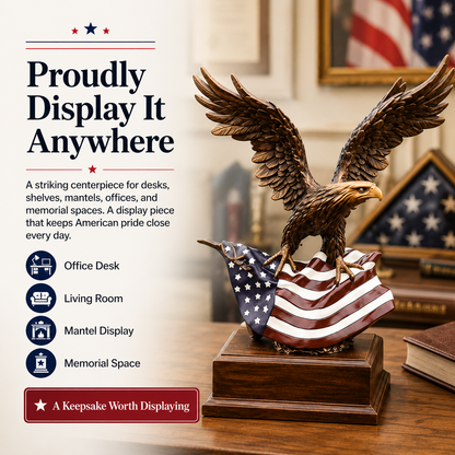 🔥49% OFF🦅Handcrafted Premium Patriotic Eagle Statue