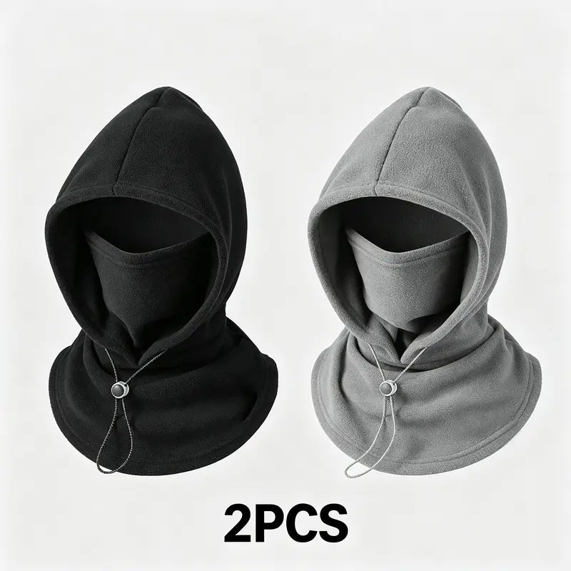 🧣2-in-1 Flannel Mask & Hat | Windproof Thermal Neck Visor Hat for Cycling 🚴