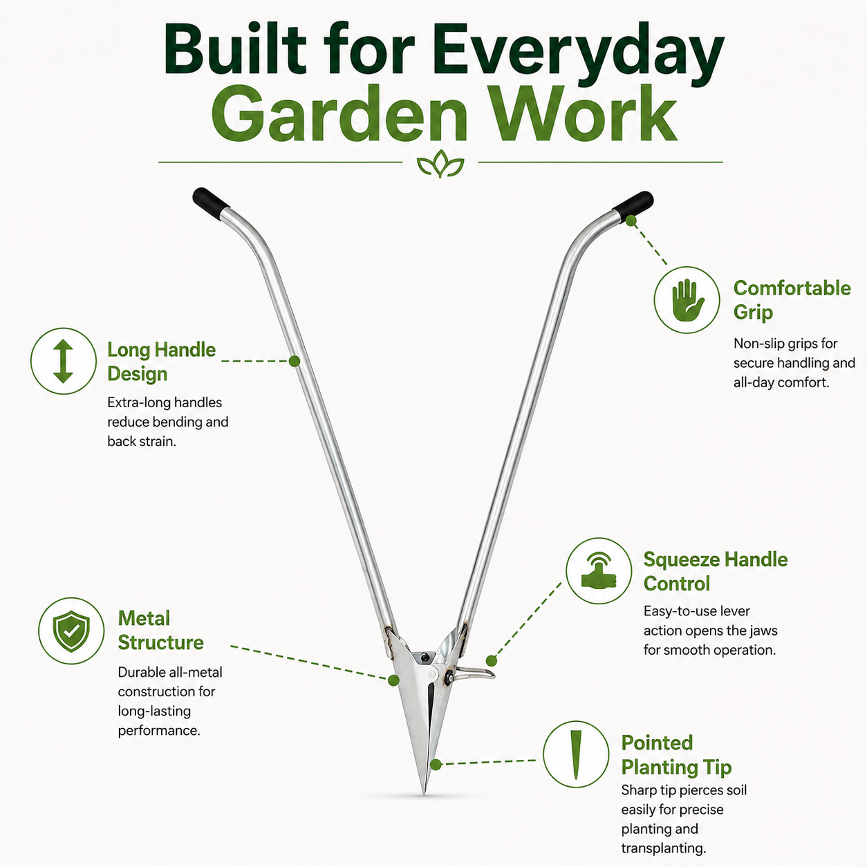 🌱Stand Up Garden Transplanter Tool