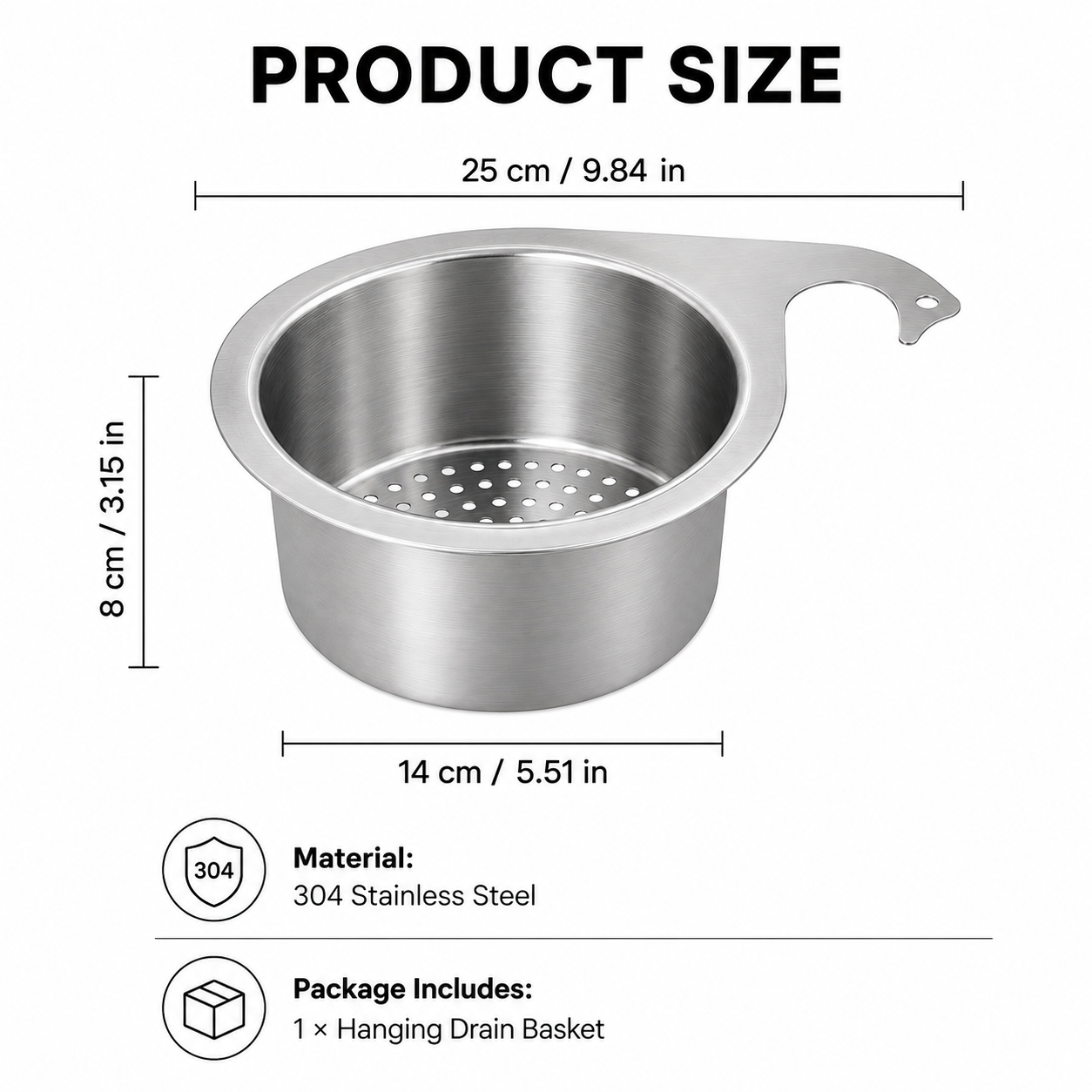 🔥Hot Sale 49% OFF🔥Hanging Sink Drain Basket – Catch Scraps & Help Reduce Clogs