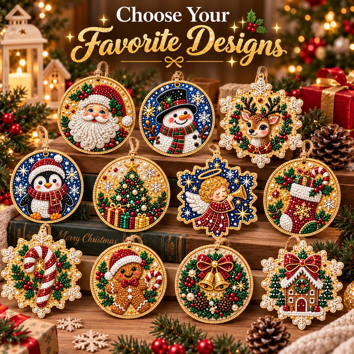 🔥Christmas Sale 49% OFF🎄 DIY Diamond Painting Ornaments Kit