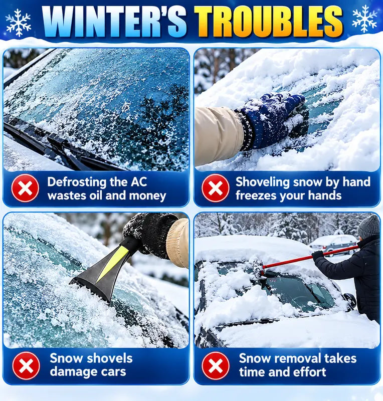 Car Windshield Snow Cover | All Season Sun & Frost Protector for Cars, SUV, Truck