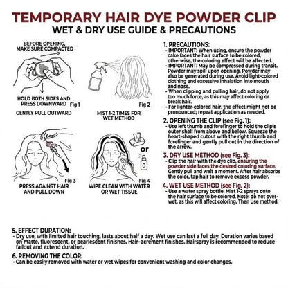 🔥Hot Sale 49% OFF🔥6/12 Bold Vibrant Powder Form Temporary Hair Chalk Dye