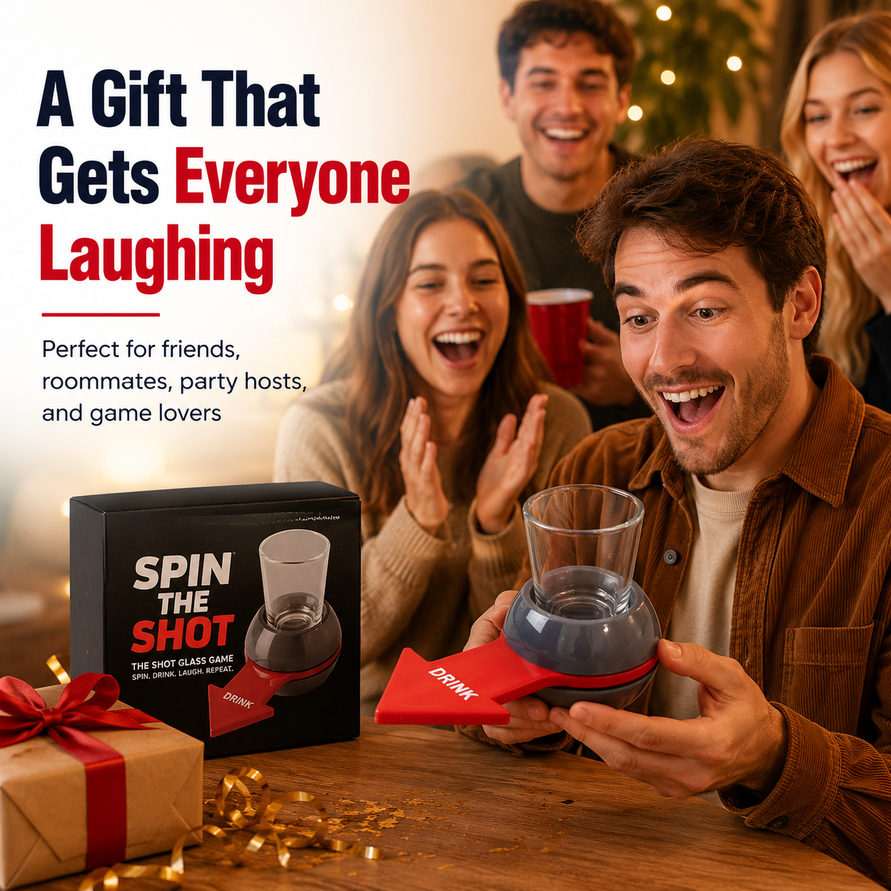 🔥Last Day 49% OFF✨Spin The Shot – Fun Party Drinking Game