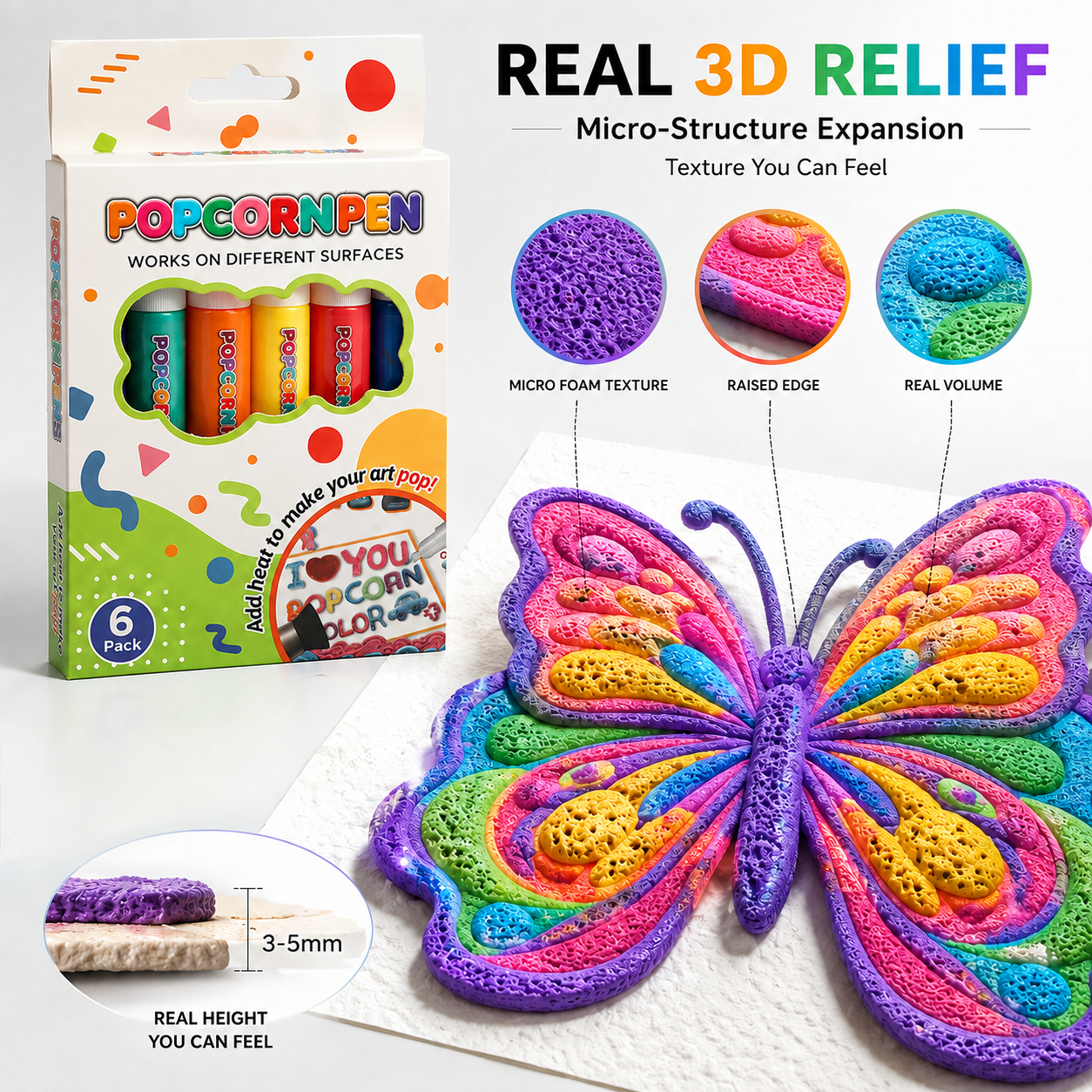 🔥Last Day 50% OFF 🖍️🎁🔮Magic Pen – Draw 3D with one stroke!🎄 DIY Bubble Popcorn Drawing Pens🔥🪄