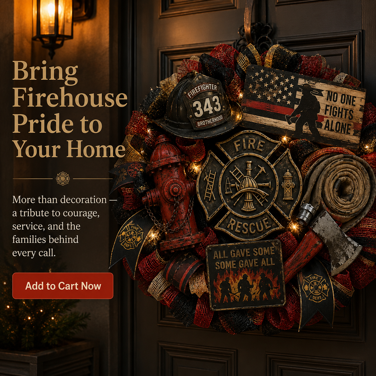 🔥Hot Sale 49% OFF🔥The FireHouse Wreath