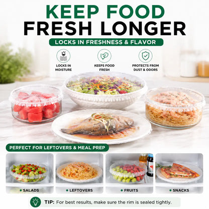 Disposable Stretch Food Covers for Bowls & Plates