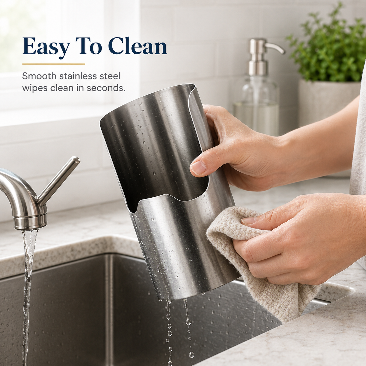 🔥Hot Sale 49% OFF🔥Thickened Stainless Steel Utensil Organizer
