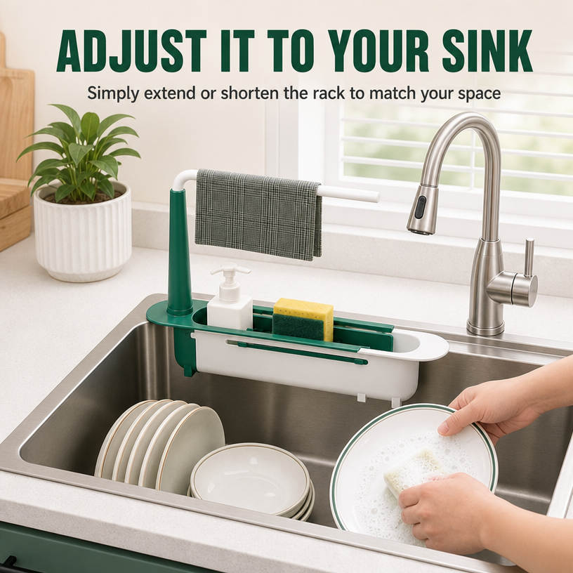 🔥Limited time 50% OFF-Telescopic Sink Storage Rack✨