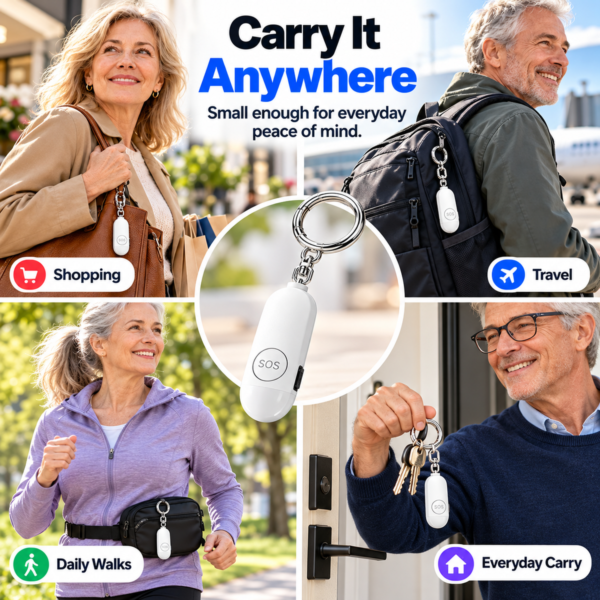 🚨Smart Personal Safety Alarm with Emergency Call & Location Sharing