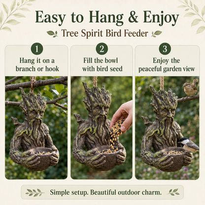 🐦Tree Spirit Bird Feeder – Magical Garden Hanging Decor
