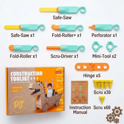 Kids Cardboard DIY Building Kit - Safe Rebuildables