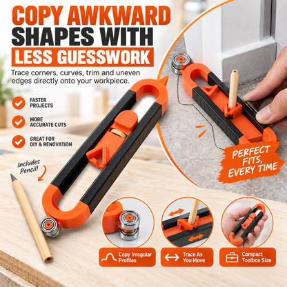 ✨ Hot sale —✏️Contour Gauge Scribe Tool with Lock and Pencil