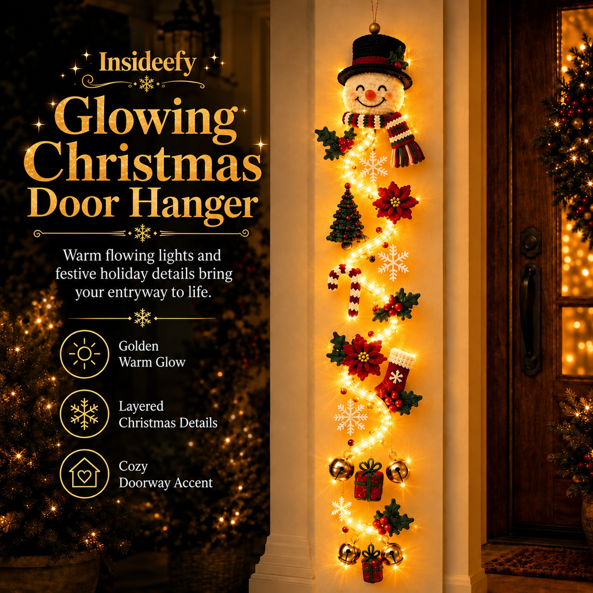 Warm Christmas glow - Snowman
