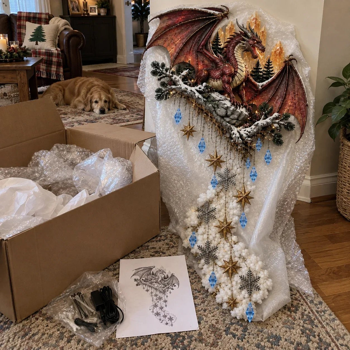 ✨ Enchanted Christmas Magic Trail Wall Light – A Touch of Winter Magic ✨