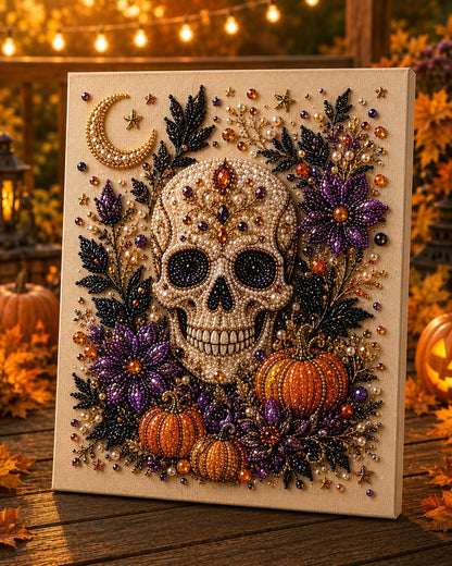 🔥 Last Day 42% OFF – 👻✨ Halloween Pearl Art DIY Kit – Turn Tiny Pearls into Spooky-Cute Magic