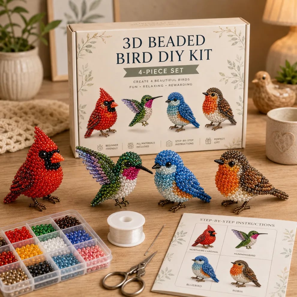 🧵2026 Tiny 3D Beaded Animal DIY Kit
