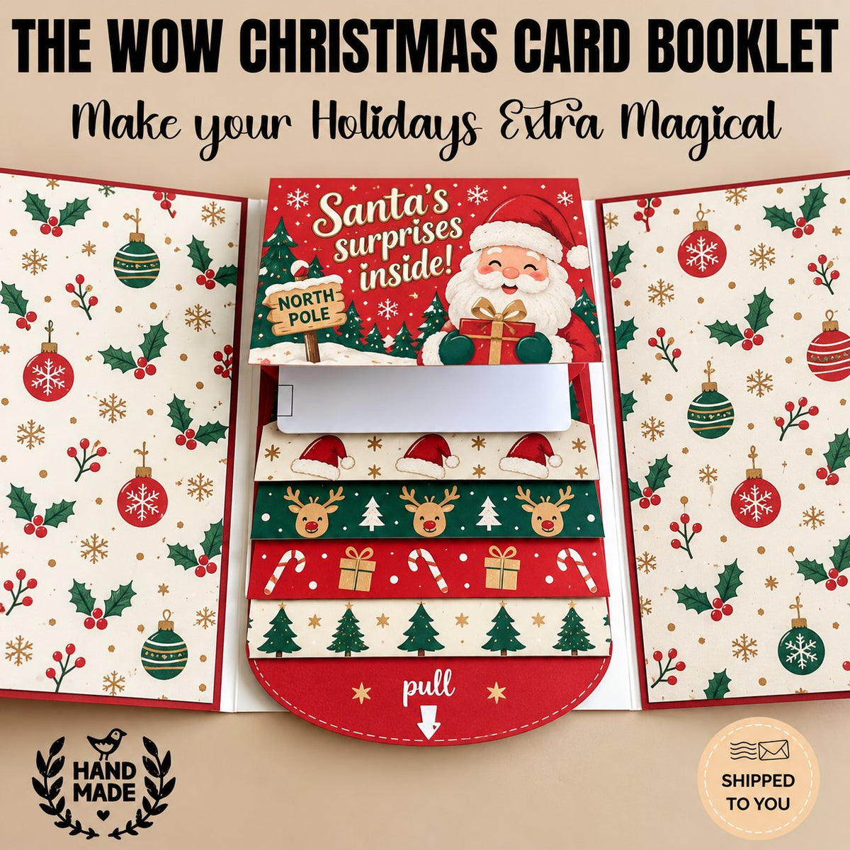 🎄Christmas Sale 49% OFF🎄Waterfall Christmas Gift Card Booklet