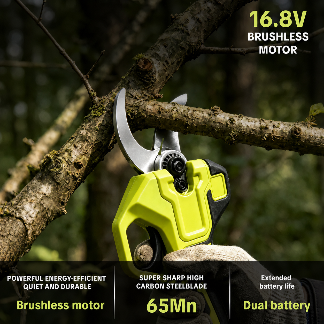 🔥Hot Sale 50% OFF🔥 Cordless Electric Pruning Shears – 1.25' Cutting Capacity