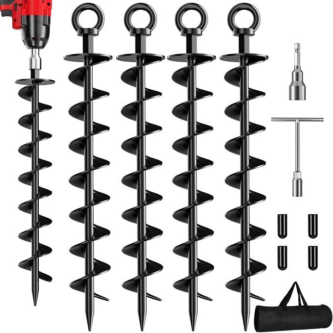 🔥Hot Sale 49% OFF🔥Heavy-Duty Spiral Ground Anchor Kit