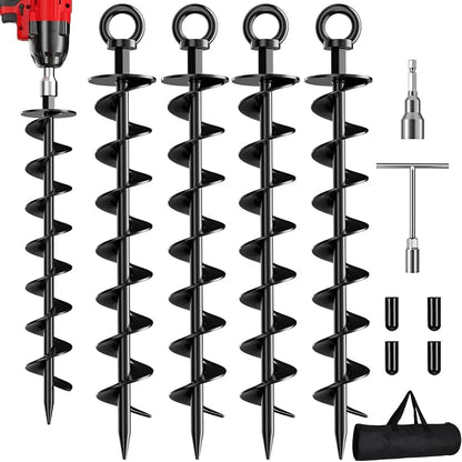 🔥Hot Sale 49% OFF🔥Heavy-Duty Spiral Ground Anchor Kit