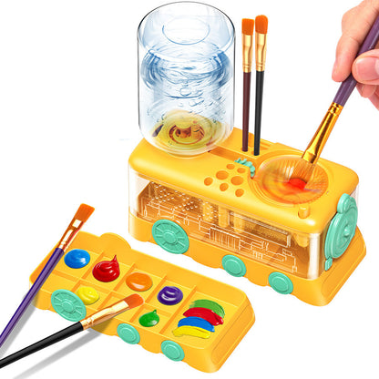 🎨 Limited-time 50% off — One-touch water circulation brush cleaning station