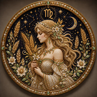49% OFF – ✨ Premium 3D Pearl 12 Zodiac Signs Art Kit | Luxury Flocked Canvas with Scratch-Resistant Non-Fading Pearl Beads DIY Handmade Astrology Decor ♈🌙💎