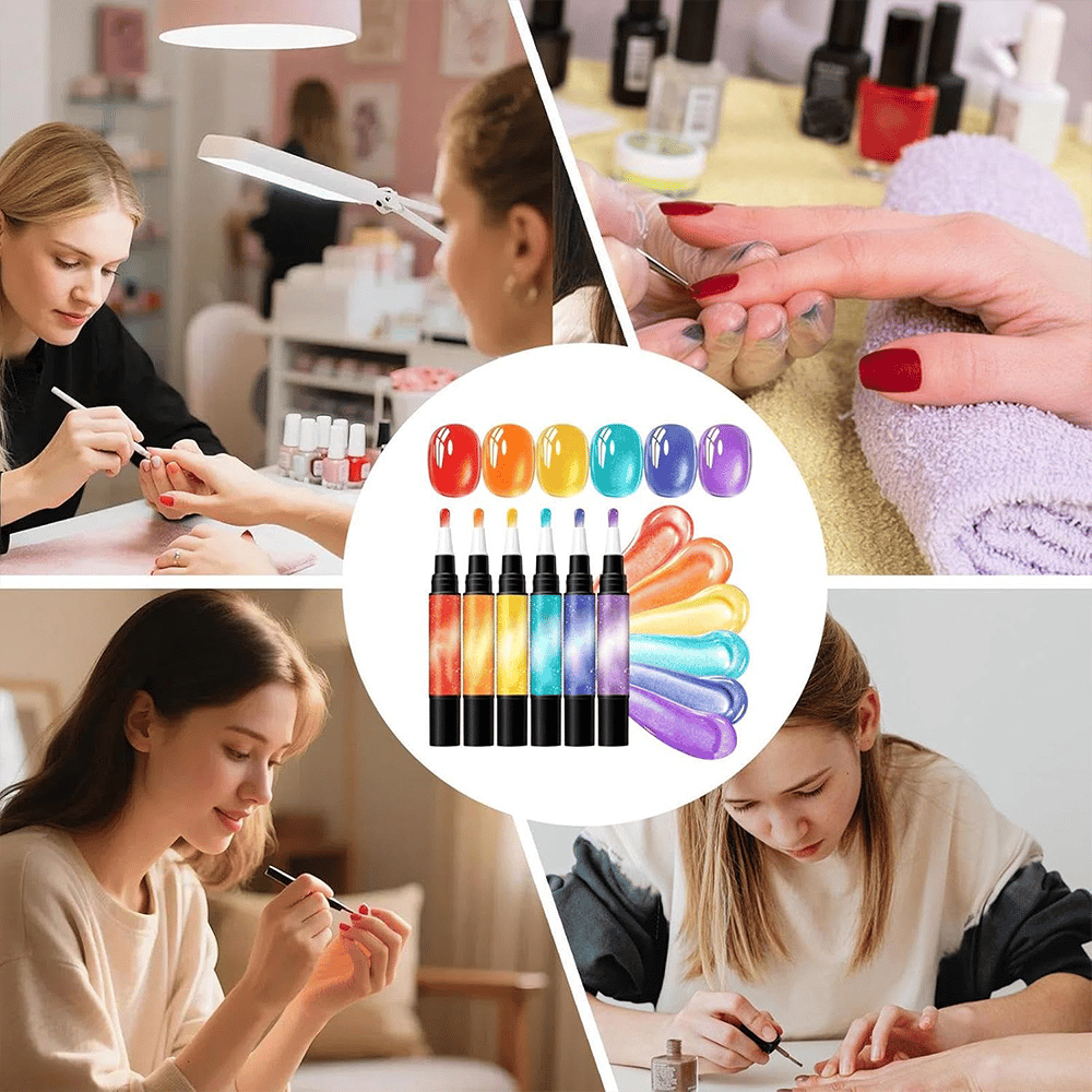 Nail art pen at-home and professional use scenarios