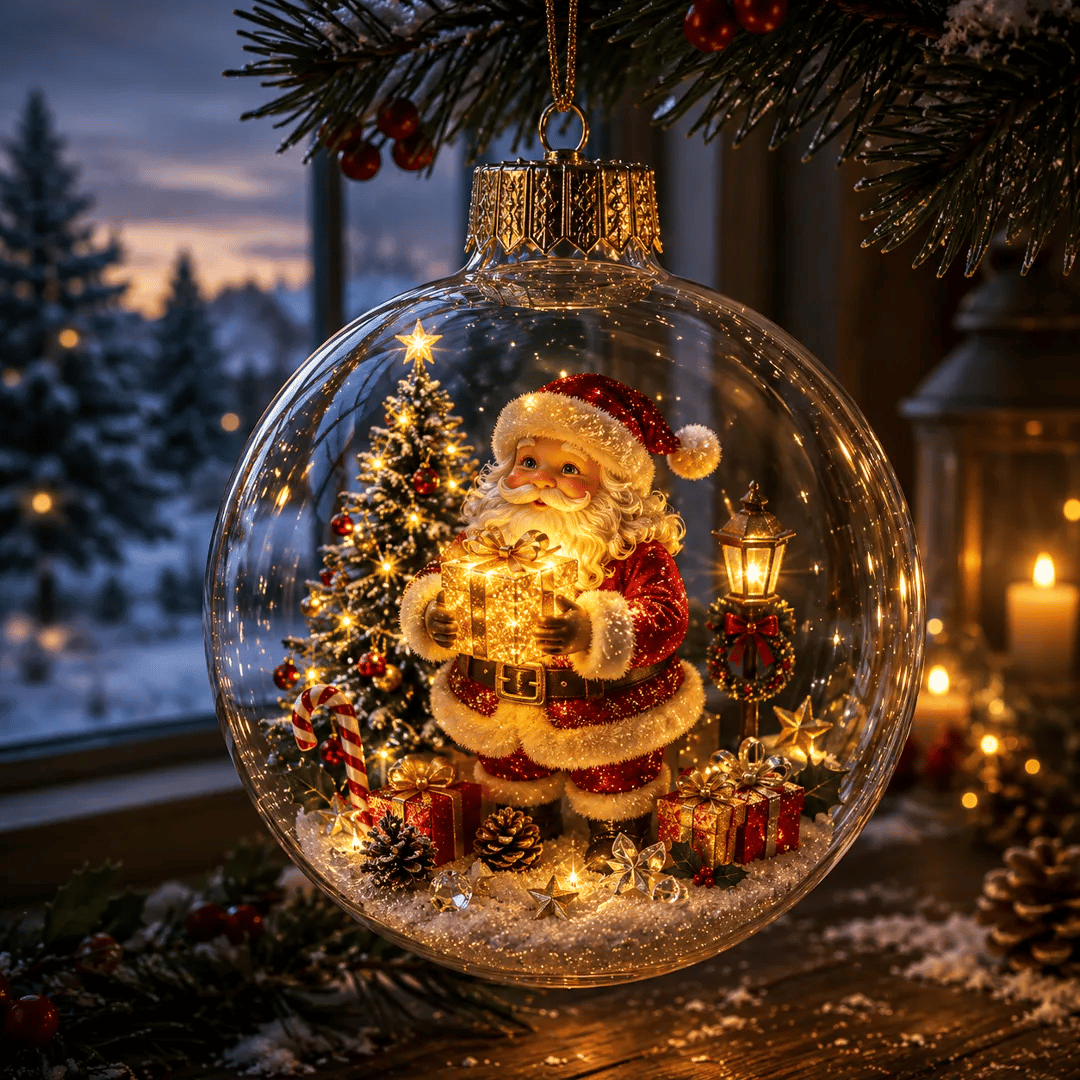 🔥Limited time 50% OFF -✨🎄 Glowing Christmas Story Ornament – Light-Up Mini Holiday Scene(📦Buy 3 Free Shipping)
