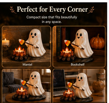 🔥LAST DAY 50% OFF👻 Ghost Roasting Marshmallow Tea Light Holder 🔥