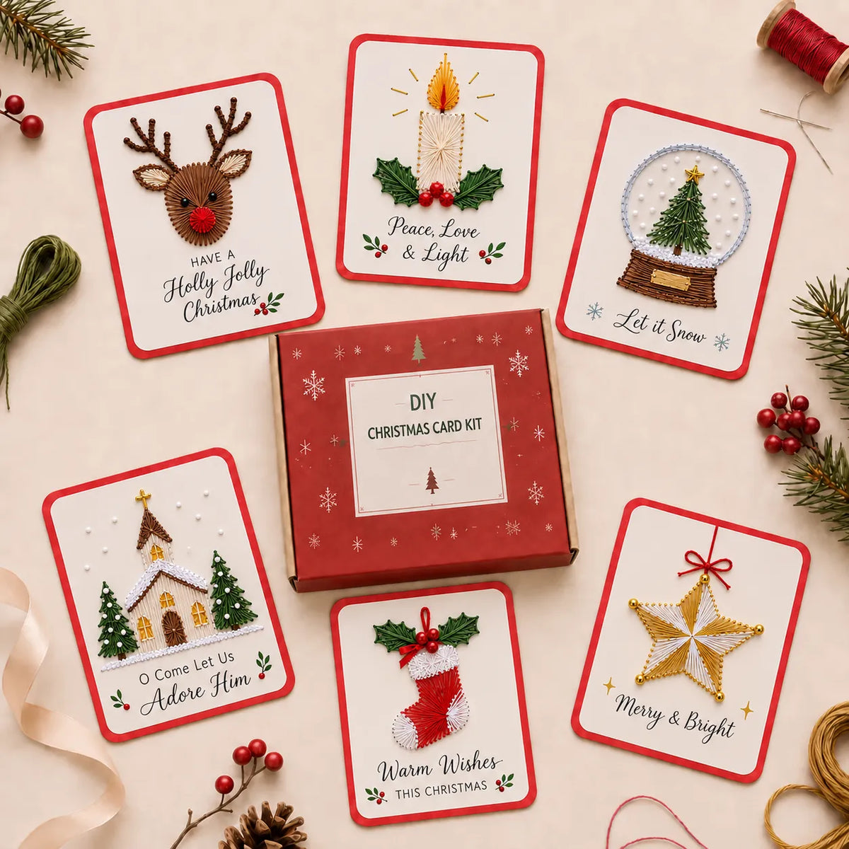 🎄Christmas Sale 49% OFF🎄 Merry & Bright Christmas DIY Kit (6 pcs)