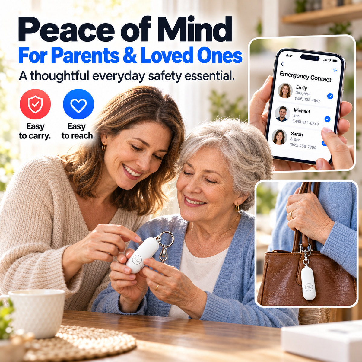 🚨Smart Personal Safety Alarm with Emergency Call & Location Sharing