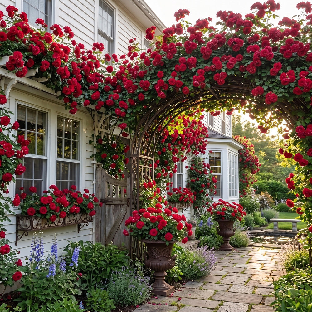 🌈 Premium Climbing Roses Bulbs 🌹 Fast Growing, Easy Care & Highly Fragrant ✨ Perfect for Any Garden