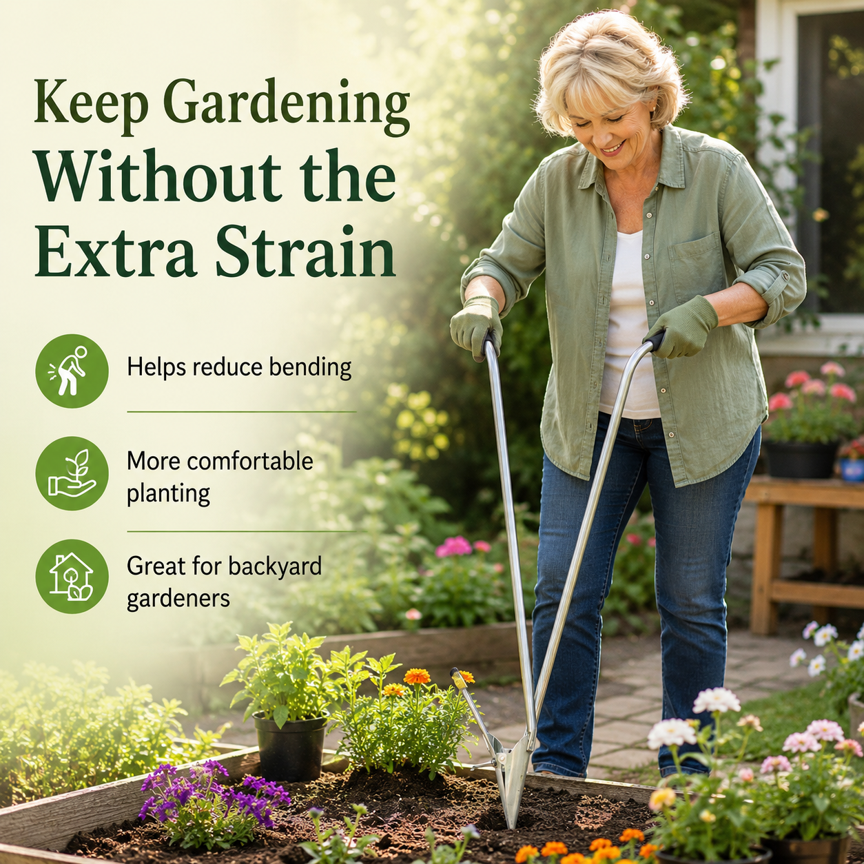 🌱Stand Up Garden Transplanter Tool