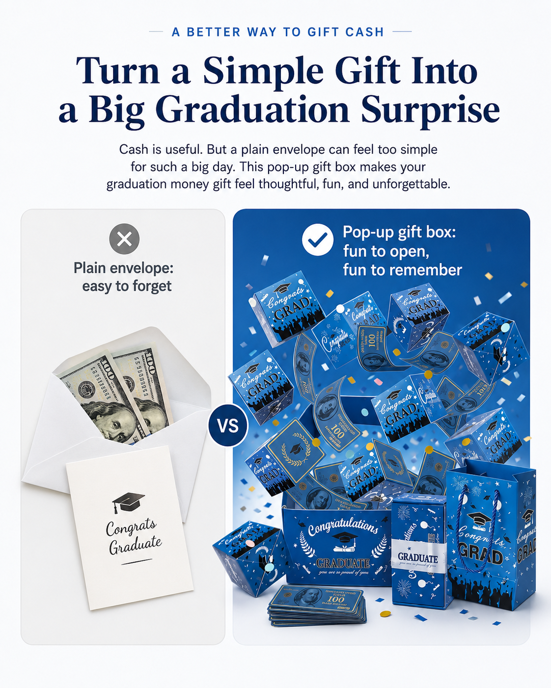🎁2026 Graduation Surprise Pop-Up Gift Box