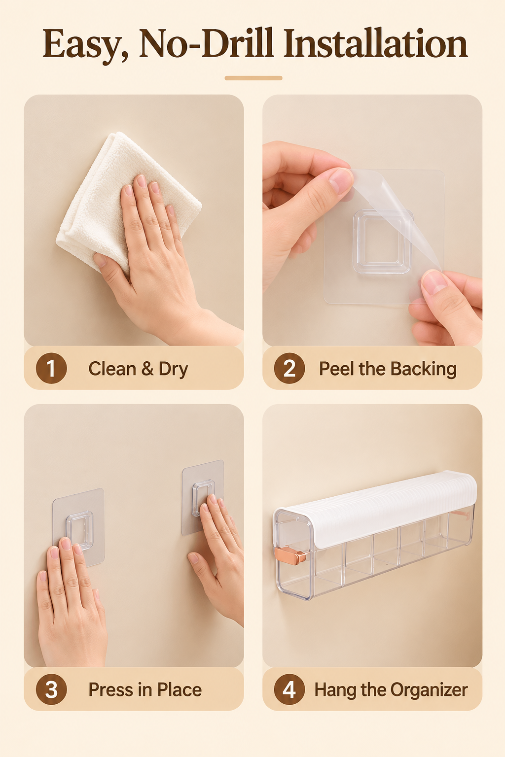 Wall-Mounted Underwear Organizer