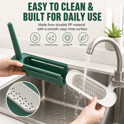 🔥Limited time 50% OFF-Telescopic Sink Storage Rack✨