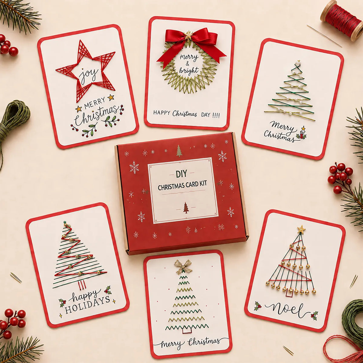 🎄Christmas Sale 49% OFF🎄 Merry & Bright Christmas DIY Kit (6 pcs)