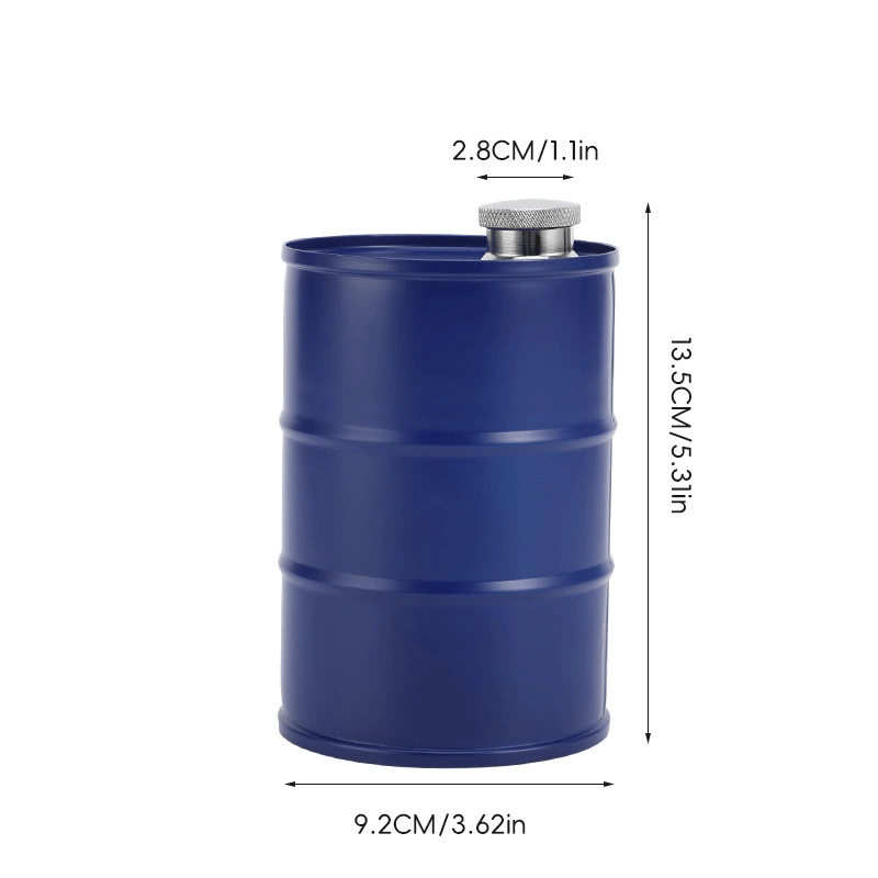 350ml/750ml Oil Drum Anti-rust Leak-proof No Odor Portable Wine Storage🛢Food Grade Camping Whisky Flagon Wine Jug Camping Supplies【liquor is not included】