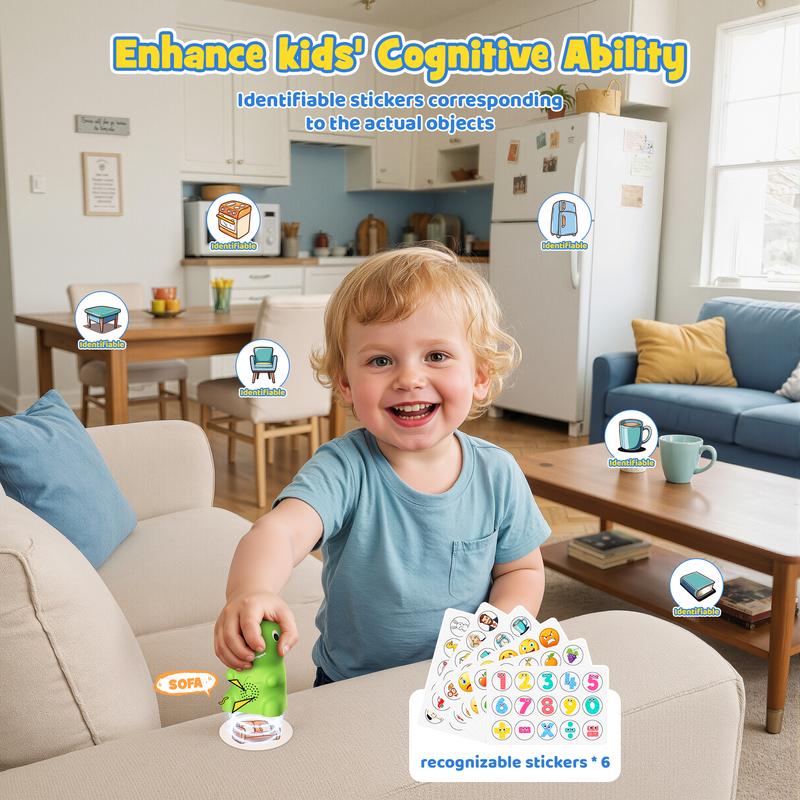 🦖 Dinosaur Talking Flash Cards – Montessori Phonics & Sight Words Educational Learning Set (148 Cards, 5 Categories)