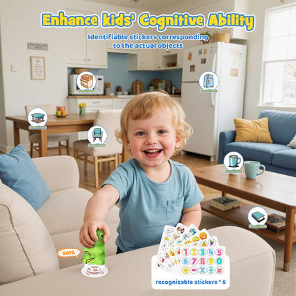 🦖 Dinosaur Talking Flash Cards – Montessori Phonics & Sight Words Educational Learning Set (148 Cards, 5 Categories)