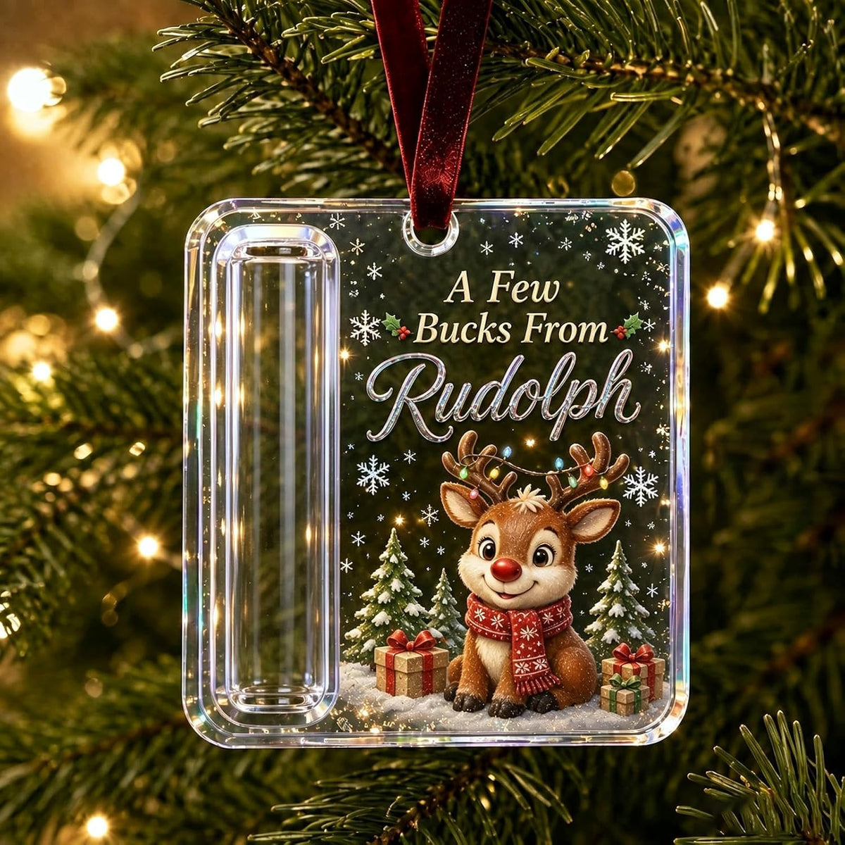 🔥Limited time 50% OFF — Clear Christmas Cash Holder Ornament